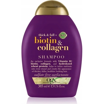 OGX šampon pro husté a plné vlasy biotinkolagen 385 ml