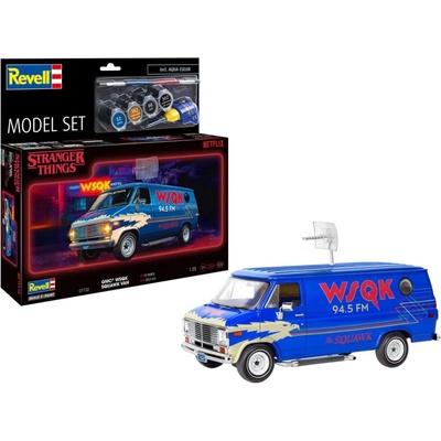 REVELL ModelSet STRANGER THINGS auto 67732 GMC® WSQK Squawk Van 1:25