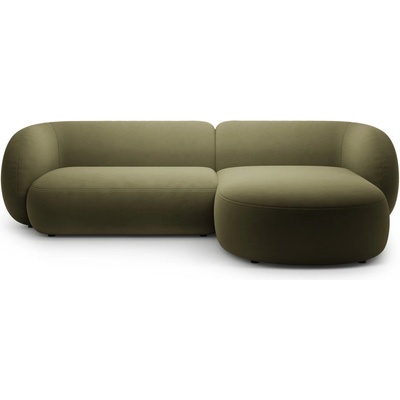 Micadoni Зелен кадифен ъглов диван (десен ъгъл) Kate - Micadoni (MIC_RC_44_F1_KATE3)