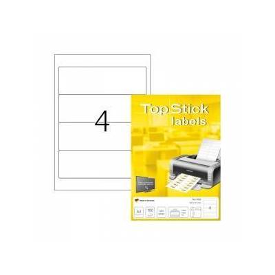 Самозалепващи етикети, A4, 192 х 59 mm, 4 броя, 100 листа