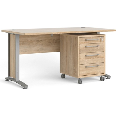 Tvilum Office 80400/35 dub sonoma/strieborný
