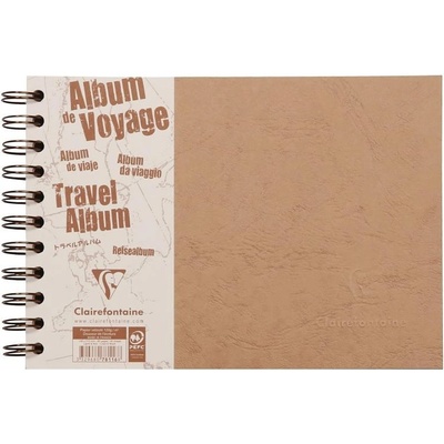 D.A. Album kroužkové hnědé cestovní (120;160g/m2,40 listů) 21x14,8cm