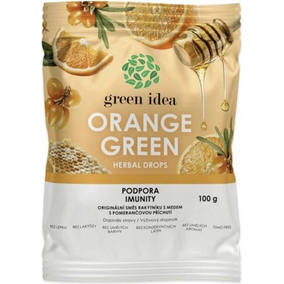 Green Idea Orange green bylinné cukríky 100 g