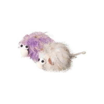 Flamingo hračka pro kočku strašidlo 7 cm šedé