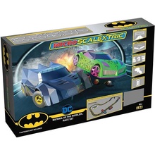 Scalextric Autodráha MICRO G1170M Batman vs The Riddler Set Závodní sada na baterie 1:64