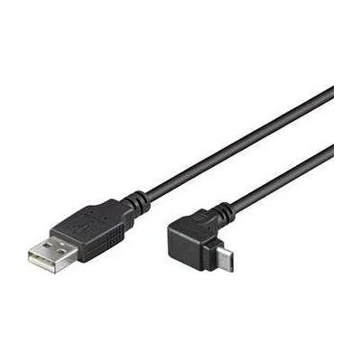 PremiumCord Kabel microi USB 2.0, A-B, 90°, 3m (ku2m3f-90)