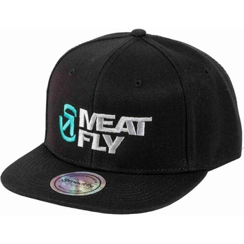 Meatfly шапка с козирка Ness Snapback Black / Grey Revital | Черна | Размер Meatfly | Cheren | МЪЖЕ | ONE SIZE