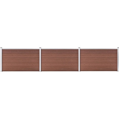 zahrada-XL Zahradní plot WPC 526 x 106 cm hnědý