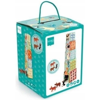 Scratch Pyramida s dřevěnými zvířátky