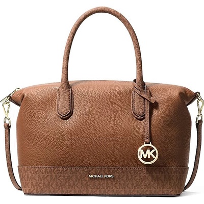 Michael Kors Hyde medium kožená kabelka hnědá – Hledejceny.cz
