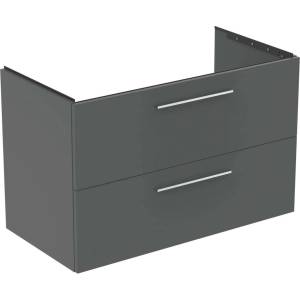 Ideal Standard i. Life B - Шкаф за мивка 100x63x51 см, 2 чекмеджета, сив матов кварц T5276NG (T5276NG)