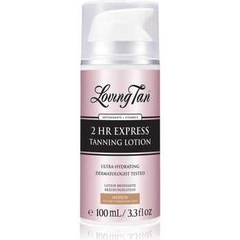Loving Tan 2 HR Express hydratační samoopalovací mléko odstín Medium 100 ml