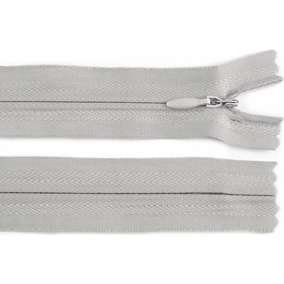 Zip spirálový skrytý No 3 délka 60 cm barva 310 šedá světlá