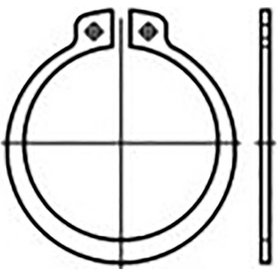 TOOLCRAFT TO-9985236 poistné krúžky DIN 471 pružinová ocel 25 ks