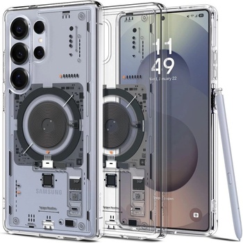 Spigen Хибриден кейс с висока степен на защита с MagSafe за Samsung Galaxy S25 Ultra (прозрачен) - Spigen Ultra Hybrid MagSafe Neo One Case (ACS08959)