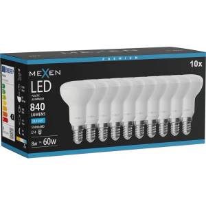 Mexen Nova 10x LED крушка E14, R50, 8W, Студена - 6500K, 840 lm - L103-E14-0865-01x10 (L103-E14-0865-01x10)