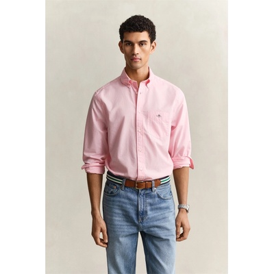 Gant Regular Fit Poplin Shirt - Washed Pink 666