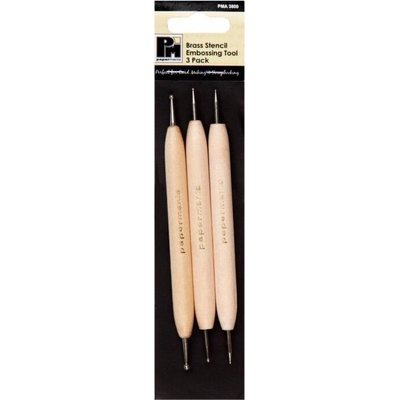 WEST DESIGN Nástroje na embosing s kulatou špičkou 0,9 až 2,2mm (3ks)
