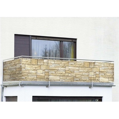 Maximex Balkonový potah s ozdobným kamenným motivem, 500 x 85 cm