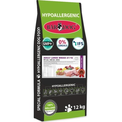 Bardog Hypoalergénne Adult Large Breed 12 kg