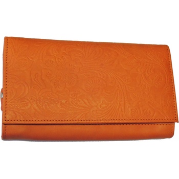 kožená peněženka DD D175 54 oranžová