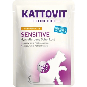 KATTOVIT Sensitive пастет пиле + пуйка 85 г