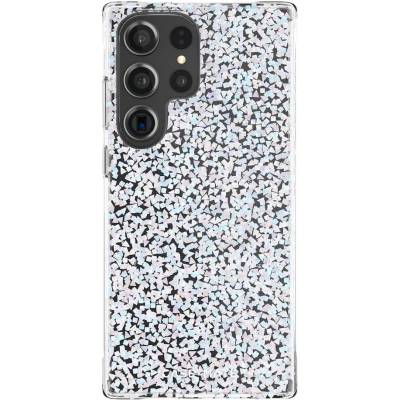 Case-Mate Twinkle Diamond Case - дизайнерски удароустойчив кейс с фасетирани пайети за Samsung Galaxy S23 Ultra (прозрачен)