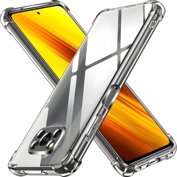 Techsuit Силиконов калъф с подсилени ръбове за Xiaomi Poco X3/Poco X3 NFC/Poco X3 Pro - Прозрачен KP30054 (30054)