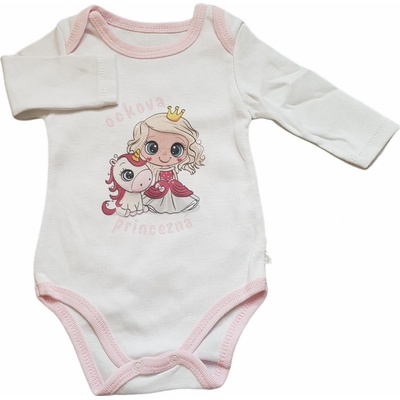 Kojenecké body ocková princezná Ružová