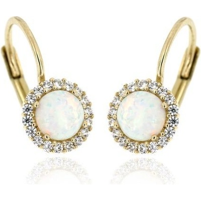 Zlatnictví U Kostela dámské opálové náušnice 1849B