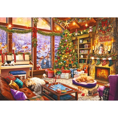 TREFL Premium Plus Cozy Winter Vianočný večer 1000 dielov