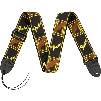 Image 1 of Fender Monogrammed Strap BK/YW/BR