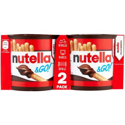 Nutella & Go kakaovo-oriešková nátierka s tyčinkami 2 x 96 g