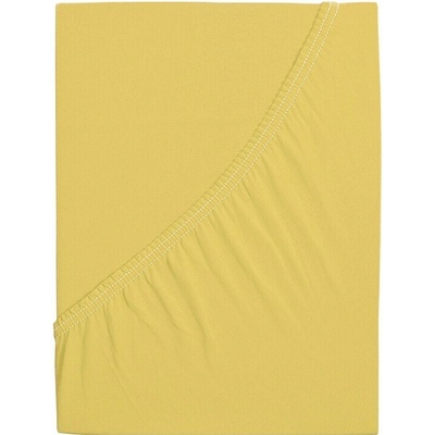 4Home jersey prostěradlo Ideál žluté 100x200