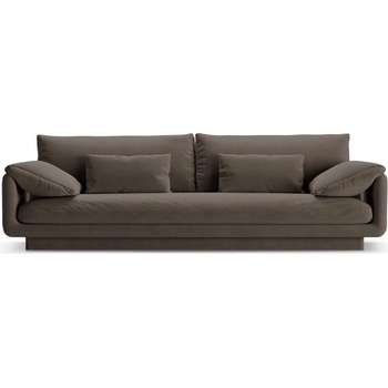 Micadoni Кафяв кадифен диван 250 cm Torino - Micadoni (MIC_4S_184_F1_TORINO5)