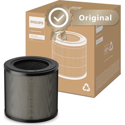 Philips Original Replacement Filter for Air Purifier 800 & 900 Series AC0950, AC0951, AC0830, AC0850, HEPA NanoProtect + Activated Carbon, 12 Month Life, Black/White (FY0910/30)