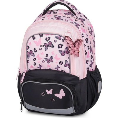 Školský batoh - OXY NEXT Butterfly pink