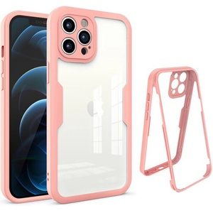 Techsuit Калъф за iPhone 12 Pro Max + Протектор - ColorVerse 360 Series - розов