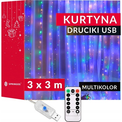 Vianočné osvetlenie na stromček Springos 3 m 201 - 300 svetiel