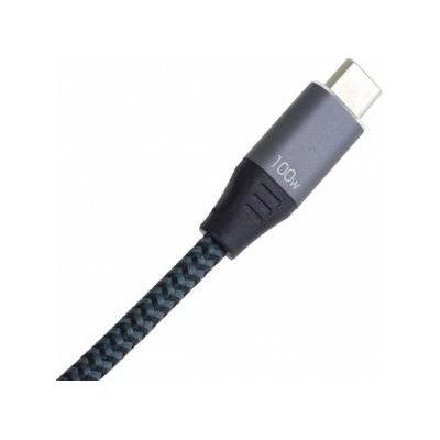 PremiumCord USB-C charging cable, 2xUSB-C to USB-C, 100W, 1m, black