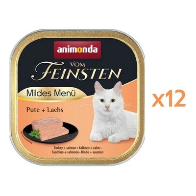 Animonda Vom Feinsten Mild Menue paštéta s morčacím mäsom a lososom 12x100 g