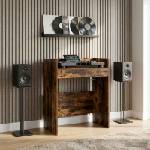vidaXL DJ маса Опушен дъб 82 x 45 x 102 см Инженерна дървесина (8006752)