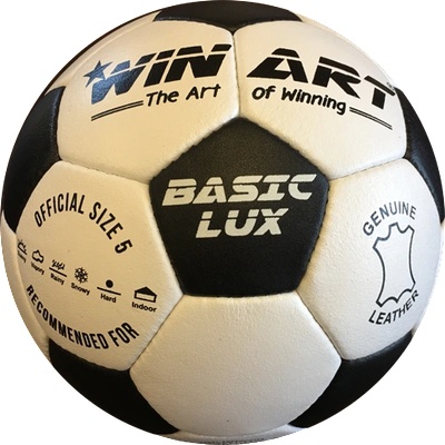 Winart Кожена футболна топка, размер 5 winart basic lux