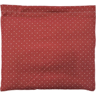 TORF Възглавница с черешови костилки, червена с бели точки, 25 x 23 см