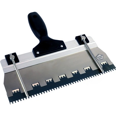 Špachtle nerezová s výztuží 280 mm softgrif pro zubaté lišty