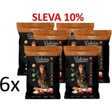 Delicias Adult dog Semi Moist Soft poloměkké krmivo 6 x 1,5 kg