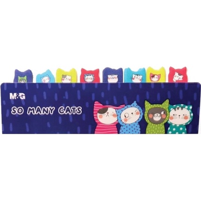 M&G Лепящи индекси M&G So Many Cats 15x53mm 8x20л (1302049-70299-AS26V873)