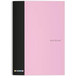 PASTELINi Тетрадка с линийка pastelini a/4 40 листа с допълнителни скоби розова 6-90125 (6-90125)