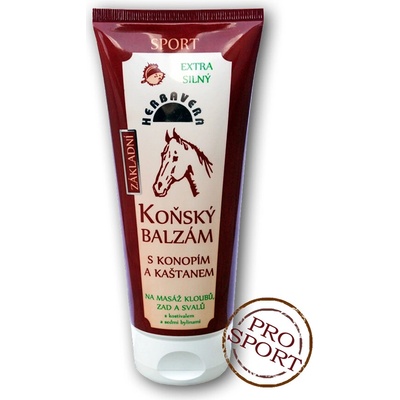 Herbavera konský balz. konopí kašt kostiv. tub 200 ml