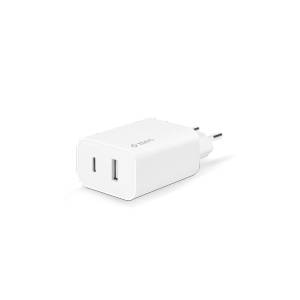 Ttec Адаптер ttec SmartCharger Duo PD Travel Charger USB-C+USB-A 32W - Бял